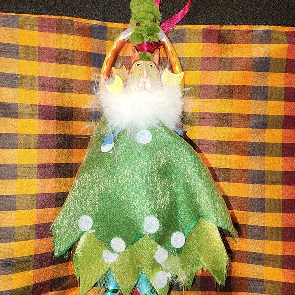 DEPARTMENT 56 KRINKLES CHRISTMAS CAT FIGURE - Picture 1 of 5